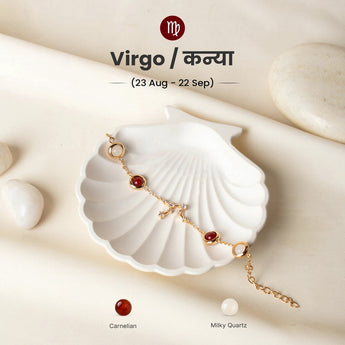 Virgo constellation bracelet in gold