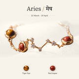 Aries zodiac constellation bracelet for women โ gold
