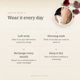 How to wear your Aquarius constellation bracelet โ recharge on selenite or moonlight