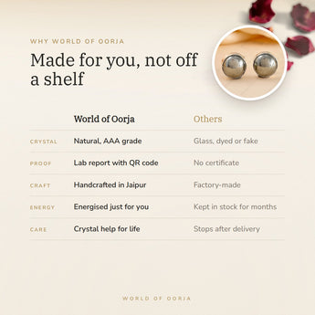 Why World of Oorja – Polished Pyrite Studs made for you, handcrafted in Jaipur
