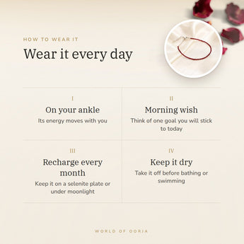 How to wear your Garnet Anklet – daily wear, recharge on selenite or moonlight