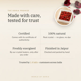 The Oorja promise – Red Coral Chips (Moonga)