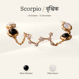 Scorpio zodiac constellation bracelet for women โ gold