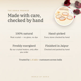 The Oorja promise – Crystal Agate Coasters