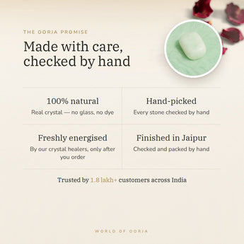 The Oorja promise – Jade Tumble Stones