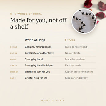 Why World of Oorja – Silver Plated Karungali Mala made for you, handcrafted in Jaipur