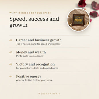 7 Horses Pyrite Frame benefits – World of Oorja