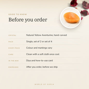 Yellow Aventurine Crystal Diya – good to know before you order