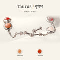 Taurus zodiac constellation bracelet for women – silver