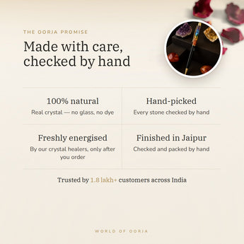 The Oorja promise – 7 Chakra Crystal Pen