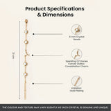 Cancer bracelet specifications – gold