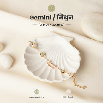 Gemini constellation bracelet in gold