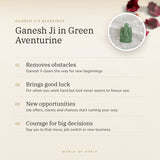 Green Aventurine Ganesh Ji Murti benefits – World of Oorja