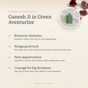 Green Aventurine Ganesh Ji Murti benefits – World of Oorja