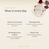 How to wear your Garnet & Green Onyx Necklace – daily wear, recharge on selenite or moonlight