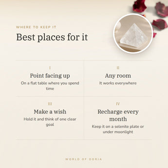 Clear Quartz Pyramid – best places for it, how to use and where to keep it