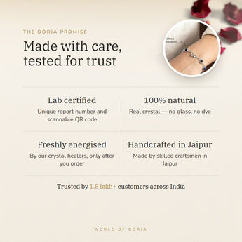 The Oorja promise – Sagittarius bracelet, lab certified