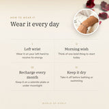How to wear your Aries constellation bracelet โ recharge on selenite or moonlight