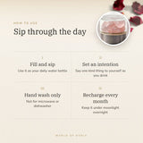 Rose Quartz Water Bottle – sip through the day, how to use and where to keep it