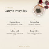 Pyrite Money Attraction Keychain – carry it every day, how to use and where to keep it