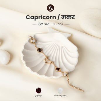 Capricorn constellation bracelet in gold