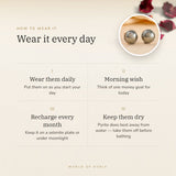 How to wear your Polished Pyrite Studs – daily wear, recharge on selenite or moonlight