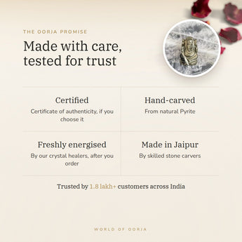 The Oorja promise – Pyrite Ganesh Ji Murti