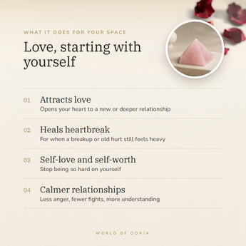 Rose Quartz Pyramid benefits – World of Oorja