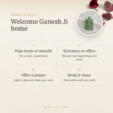 Green Aventurine Ganesh Ji Murti – welcome ganesh ji home, how to use and where to keep it