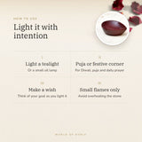 Red Aventurine Crystal Diya – light it with intention, how to use and where to keep it