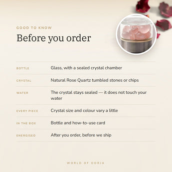 Rose Quartz Water Bottle – good to know before you order