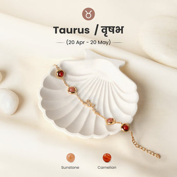 Taurus constellation bracelet in gold