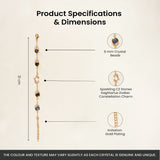 Sagittarius bracelet specifications – gold