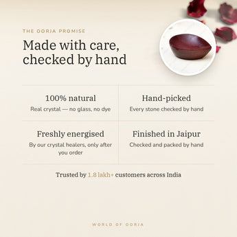 The Oorja promise – Red Aventurine Crystal Diya