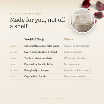 Why World of Oorja – Clear Quartz Water Bottle