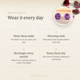 How to wear your Amethyst Studs – daily wear, recharge on selenite or moonlight