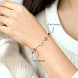 Wearing the Taurus constellation bracelet – silver