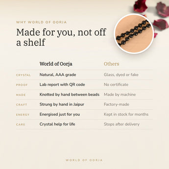 Why World of Oorja – Black Tourmaline Mala made for you, handcrafted in Jaipur