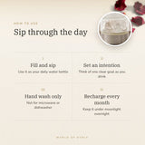Clear Quartz Water Bottle – sip through the day, how to use and where to keep it