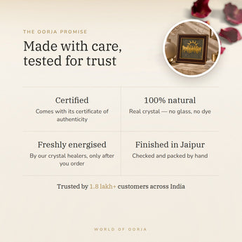 The Oorja promise – 7 Horses Pyrite Frame
