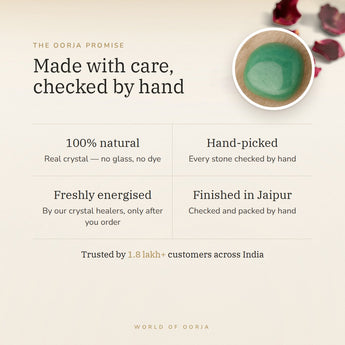 The Oorja promise – Green Aventurine Tumble Stones