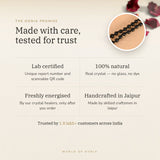 The Oorja promise – Black Tourmaline Mala, certified and energised after you order