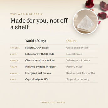 Why World of Oorja – Clear Quartz Pyramid