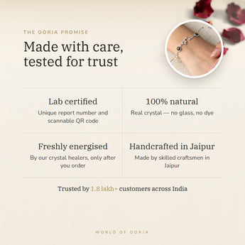 The Oorja promise โ Leo bracelet, lab certified