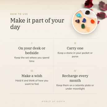 7 Chakra Harmony Kit – make it part of your day, how to use and where to keep it