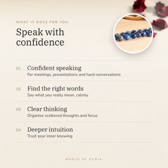 Lapis Lazuli Mala benefits – World of Oorja