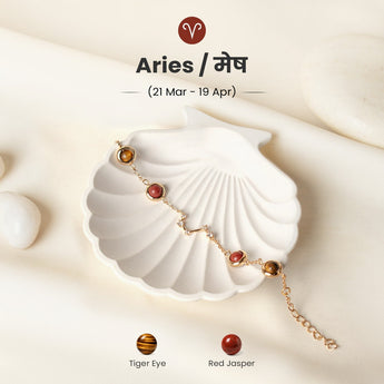 Aries constellation bracelet in gold