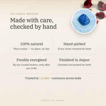 The Oorja promise – Lapis Lazuli Tumble Stones