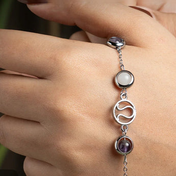 Wearing the Mulank 7 Ketu charm bracelet on the wrist