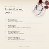 Silver Plated Rudraksha Karungali Mala benefits – World of Oorja
